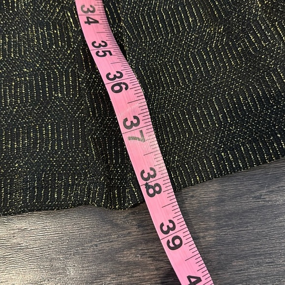 NY Collection Woman Cold shoulder, long sleeve, gold threading,stretch,lined - Picture 7 of 12